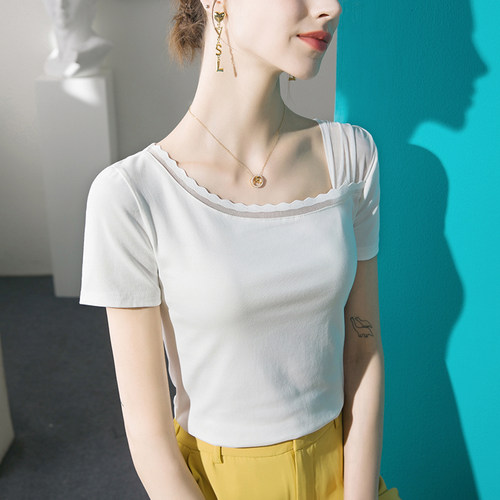 设计感T恤女短袖纯棉洋气
