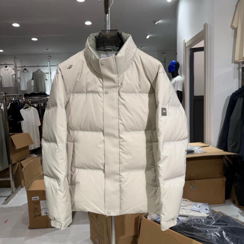 W1016冬季95绒+800蓬+三防面料立领简单款羽绒服男商务休闲面包服