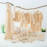 Bộ quà tặng cotton màu cho bé sơ sinh cao cấp Hộp quà tặng đầy đủ chất liệu cotton nhiều mảnh 0-3-6 tháng bài hát Bella - Bộ quà tặng em bé