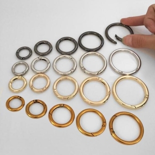 情书包包环扣小CK扣环五金配件金属开口螺丝圆圈女包链条挂耳包扣