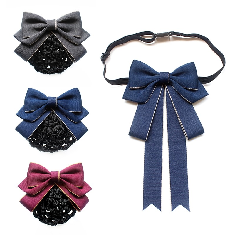 职业 网兜 蝴蝶结 校服 学士 新品 领花