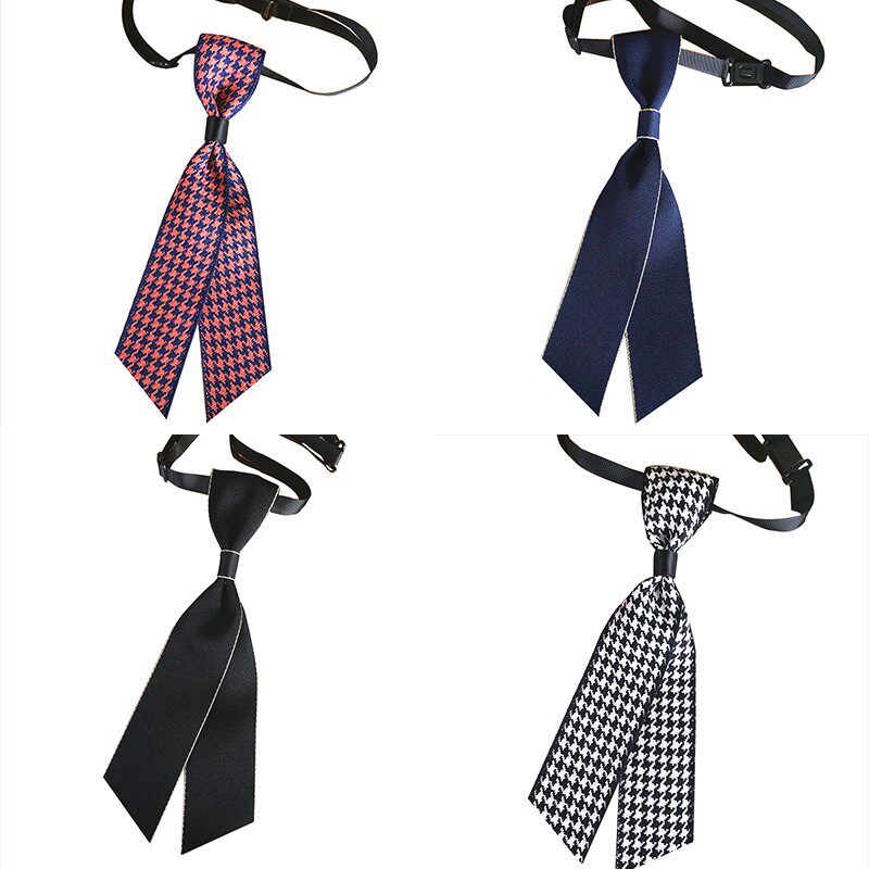 领结男女通用酒店银行职业装免手打领带白色衬衫领花蝴蝶结装饰