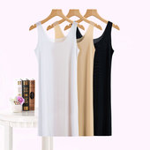 吊带睡裙无袖 夏季 超薄冰丝无痕背心裙女中长款 内搭防走光打底衬裙