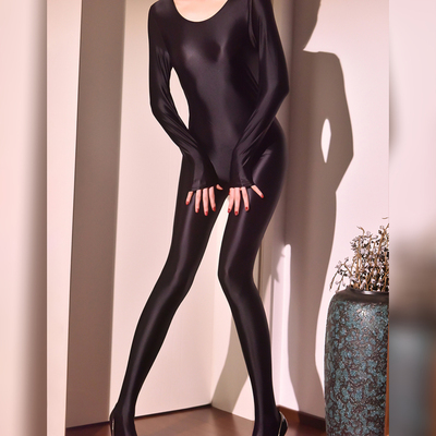 男士全身丝袜高弹大码连体紧身衣