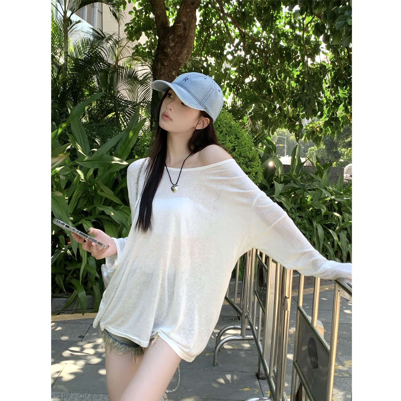 防晒衣服女夏季新款白色罩衫宽松防紫外线冰丝薄款长袖t恤ins上衣