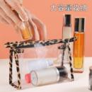 新款 化妆包简约豹纹随身小号大容量透明收纳洗漱防水旅行便携袋