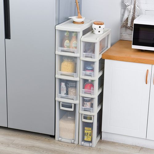 15cm厨房米桶夹缝柜浴室收纳整理