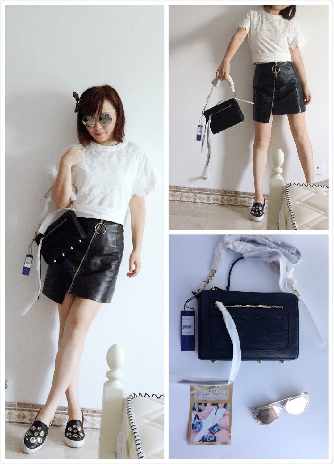 12美国代购正品 Rebecca Minkoff 瑞贝卡 明可夫avery单肩斜挎女