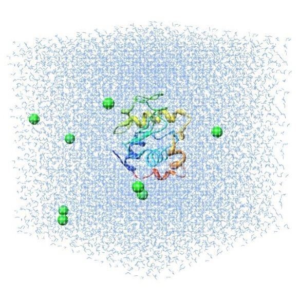 蛋白分子动力学模拟分析3D结构2D结构图PyMOL