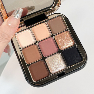 GLAMCOLOUR魔法色彩慕尼黑九色眼影盘珠光细闪哑光大地色一盘多用