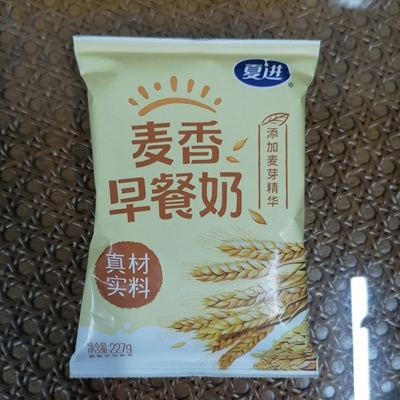 夏进227g麦香早餐奶10袋散装牛奶