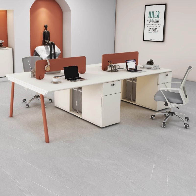 简约现代办公室职员办公桌