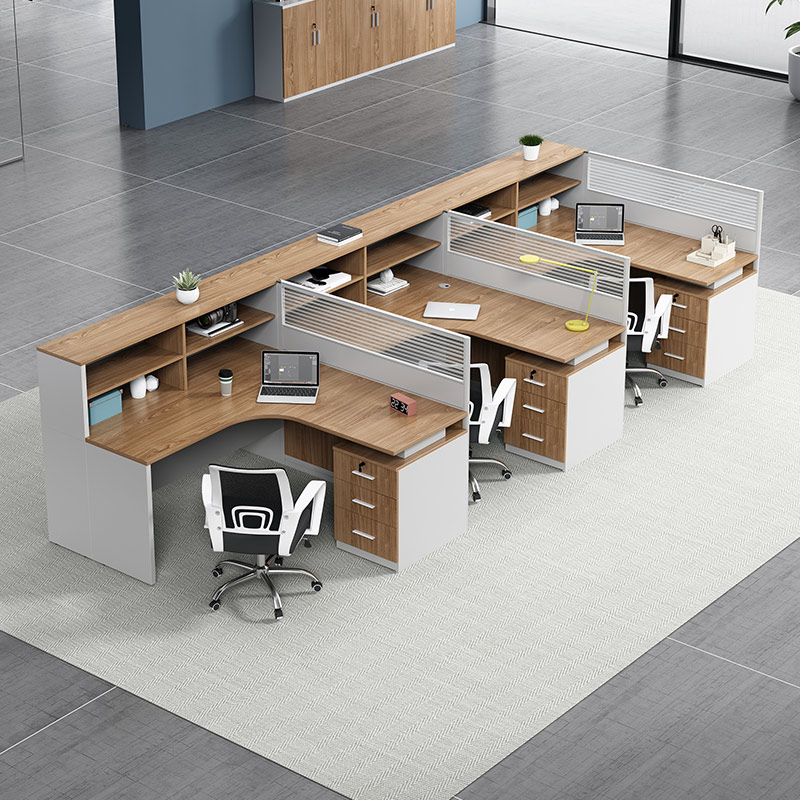 职员办公桌简约现代隔断组合