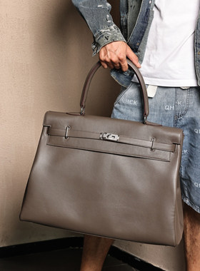 Kelly Relax50，锡器灰Swift皮，银扣实拍现货。