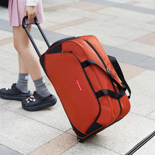 旅行包女手提大容量拉杆包行李包牛津布防水待产包独立鞋位旅行袋