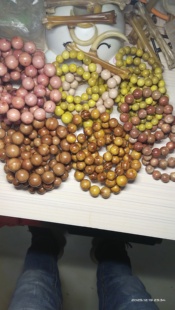 佛珠手串文玩手串珠子柘木黄连木黄栌木老枣木珠子