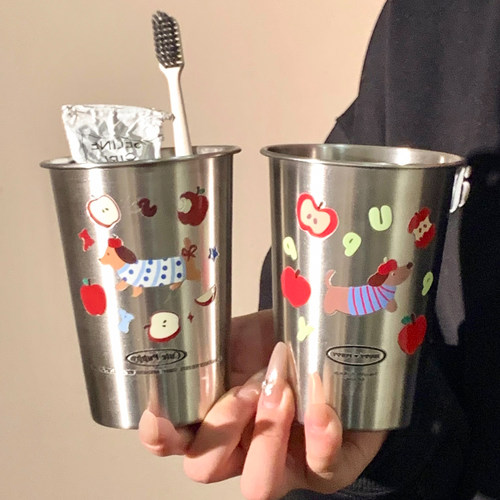 可爱腊肠狗漱口杯家用牙刷杯