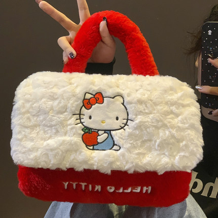 三丽鸥可爱hellokitty手提热水袋充电防爆暖水袋女冬季暖手暖宝宝