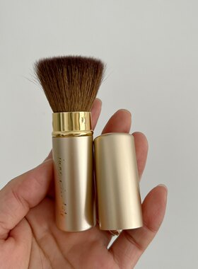 绝版好物Jane Iredale珍爱芮德伸缩粉饼刷动物毛矿物质粉刷W101