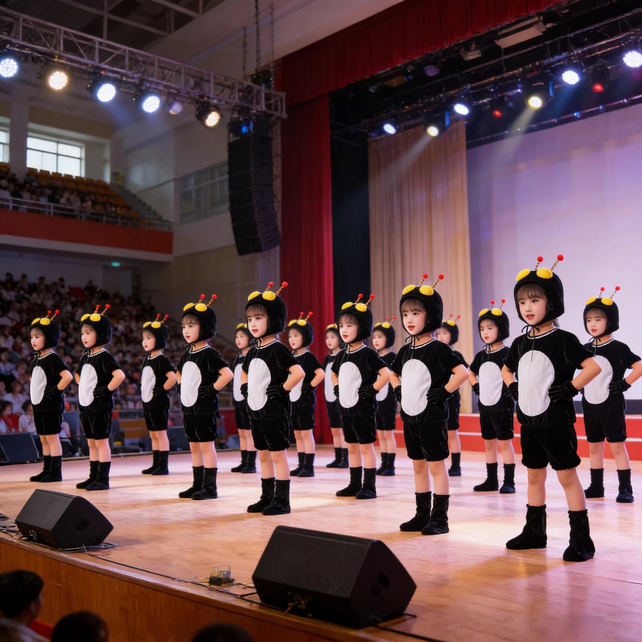 六一儿童演出服幼儿园小蚂蚁课本剧蚂蚁过河动物表演卡通话剧服装