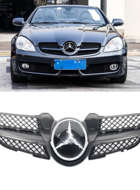 适用奔驰SLK171中网SLK250满天星中网SLK200SLK350SLK55中网大标