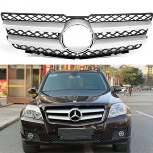 适用奔驰GLK级W204前杠中网GLK200前脸中网GLK300进气格栅中网