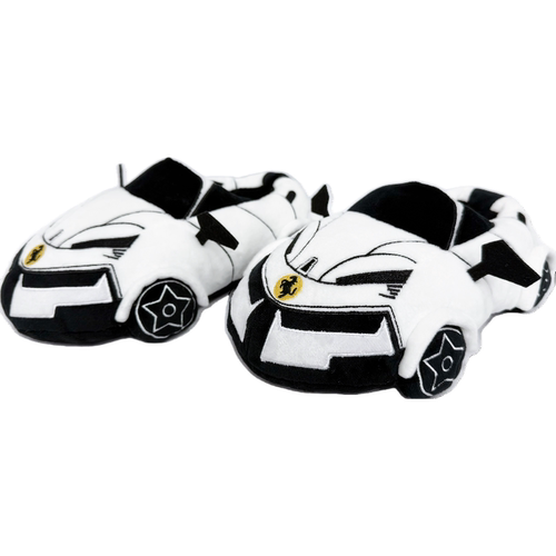 原创新品仿真跑车宝马法拉利毛绒拖鞋男女情侣居家室内地板棉拖鞋