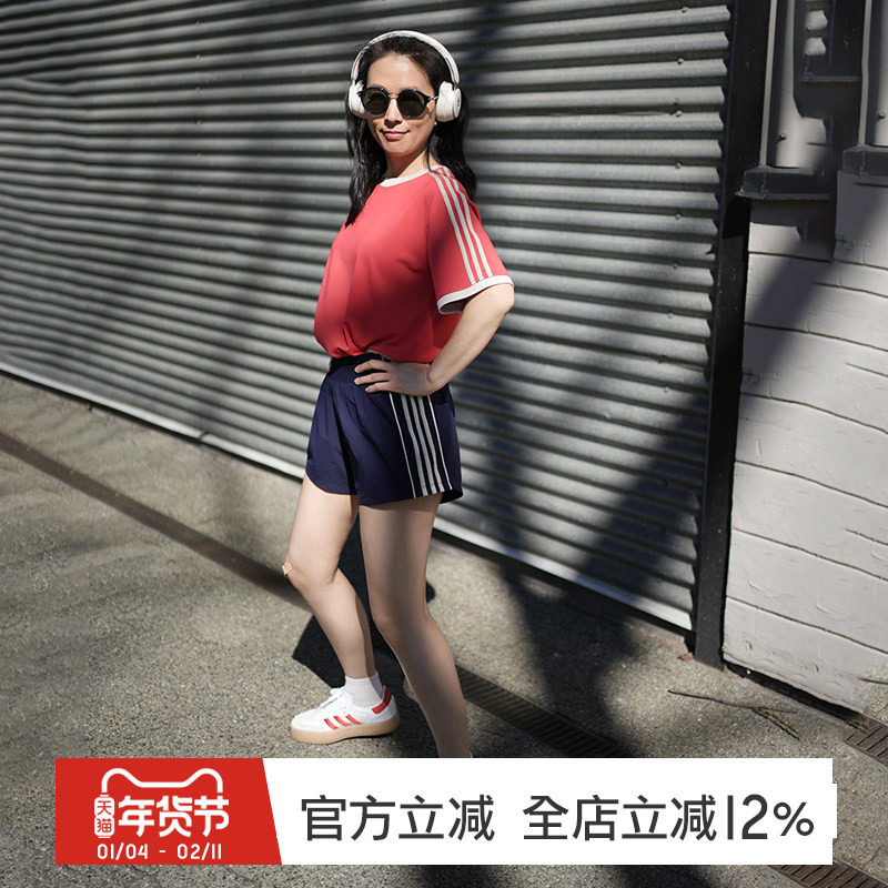 gymna复古学院风运动短袖美式宽松休闲T恤速干轻薄训练上衣女新款,运动服/休闲服装,运动T恤,淘宝优惠券,粉丝福利购,淘宝优惠卷