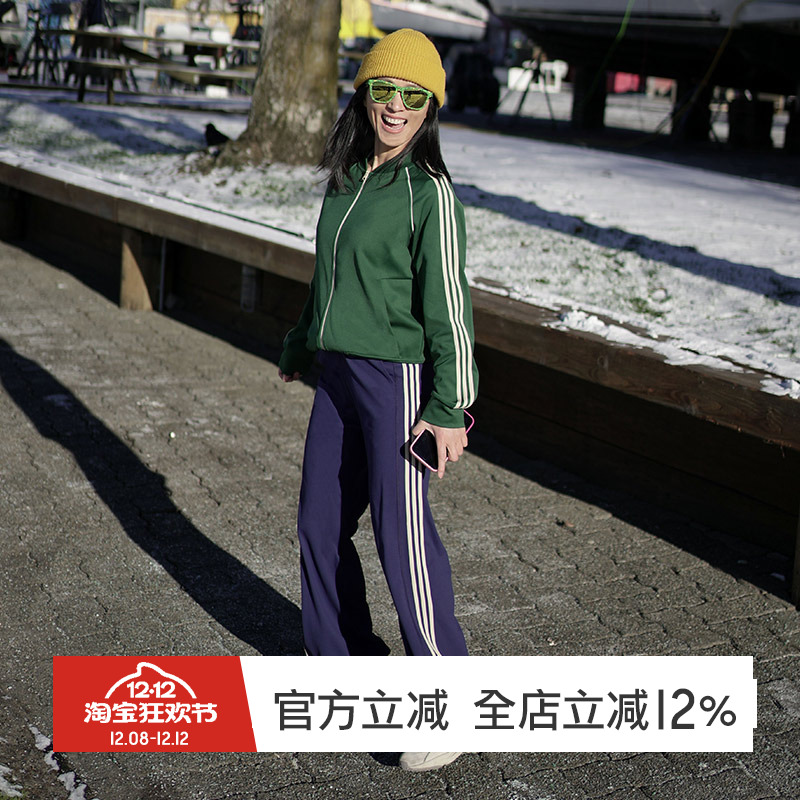 gymna运动休闲宽松女速干长裤