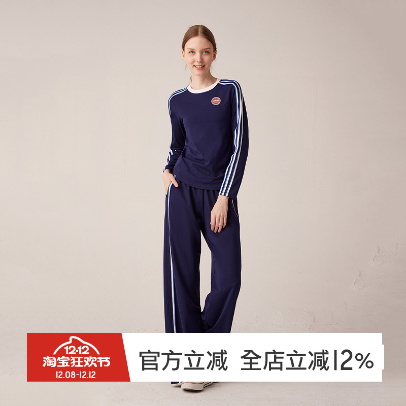 gymna复古运动女健身速干套装