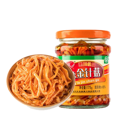 惠川红油金针菇下饭菜175g*4瓶