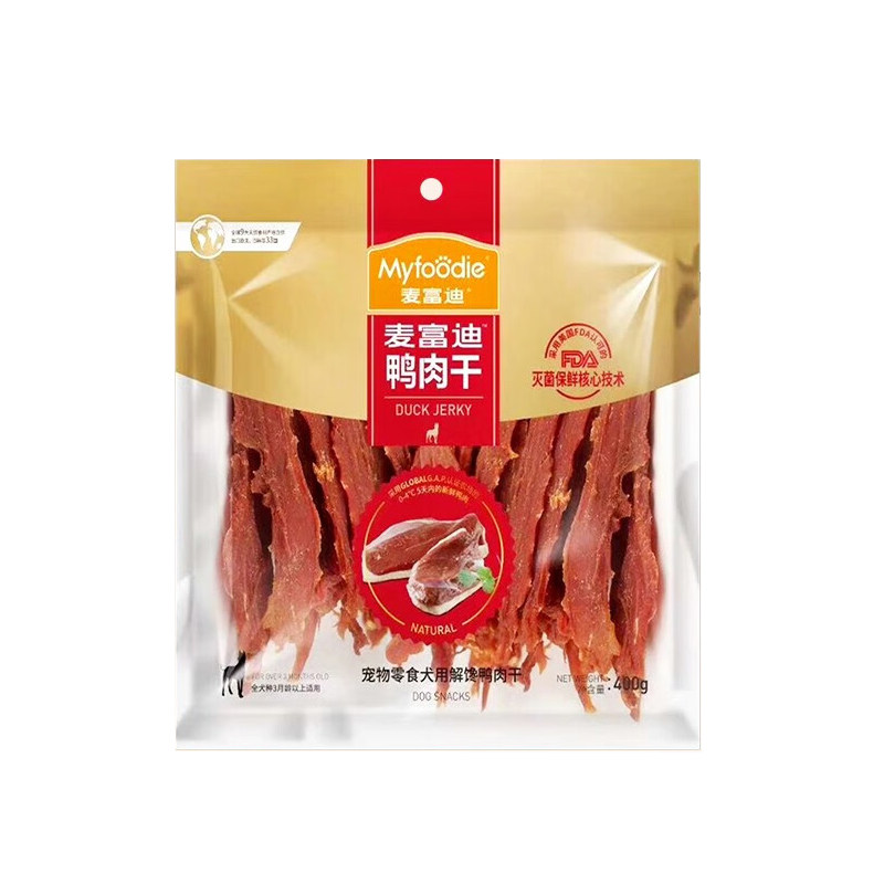 麦富迪鸭肉干400g鸡肉干条肉丝甘薯成幼犬磨牙棒狗狗零食训练奖励