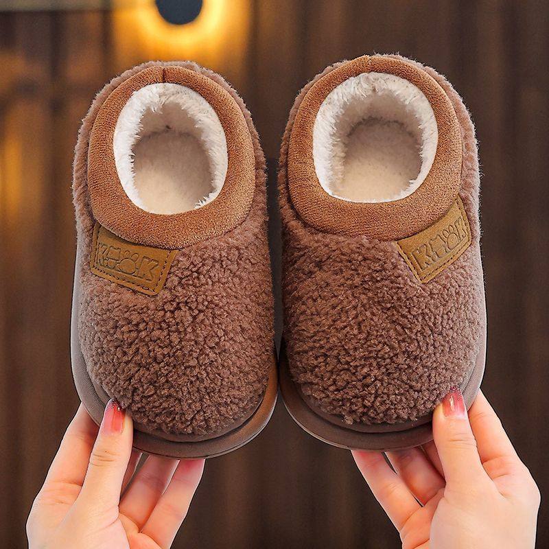 儿童棉鞋男女童加绒防滑学生拖鞋厚底居家冬季保暖宝宝包跟棉拖鞋,童鞋/婴儿鞋/亲子鞋,棉鞋,淘宝优惠券,粉丝福利购,淘宝优惠卷