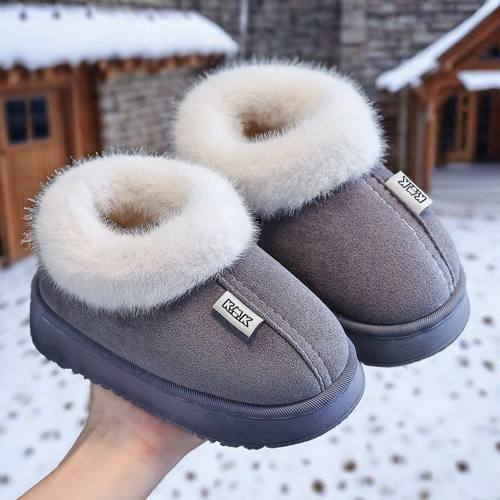 雪地靴儿童棉拖鞋居家学生拖鞋