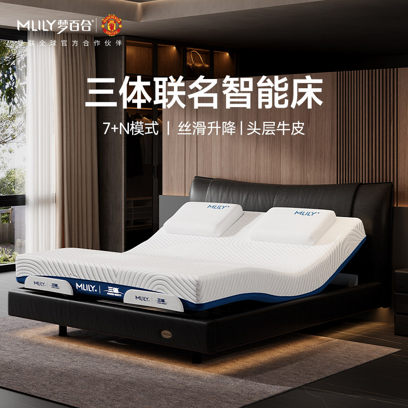 政府补贴梦百合智能床多功能电动床主卧大床升降床自动主卧双人床