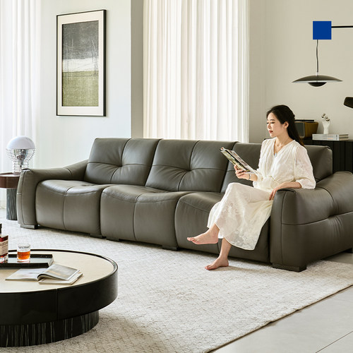 梦百合0压沙发客厅轻奢真皮艺沙发直排头层牛皮大小户型沙发S805