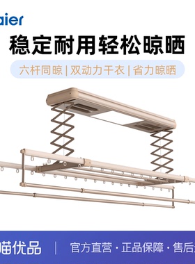 海尔电动晾衣架双动力风干烘干负离子净护洗晾联动HS07