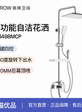 箭牌卫浴淋浴花洒套装家用喷头精铜浴室花晒淋浴器AE3498MCP