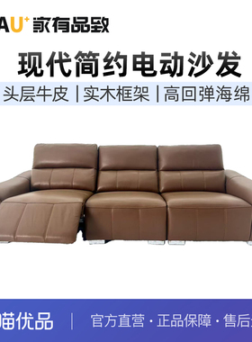 家有品致（JIAYOUPINZHI）头层真皮客厅电动功能沙发JM087SF18