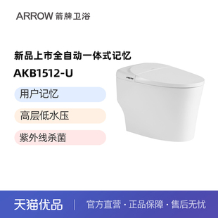 家用小户型卫生间全自动即热智能坐便器AKB1512 ARROW 箭牌