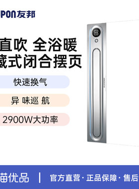 友邦风暖浴霸照明排气扇一体集成吊顶浴霸灯暖风机浴室取暖DZ008S