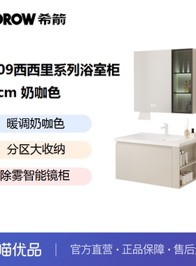希箭卫浴HOROW 3209西西里系列除雾智能镜柜浴室柜O2O