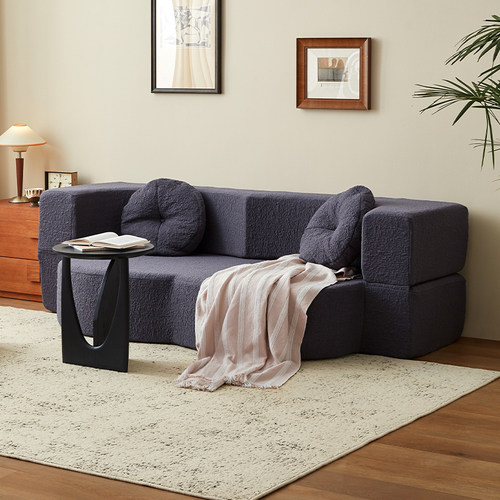 梦百合压缩沙发0压沙发床懒人可躺可睡榻榻米卧室小沙发可折叠