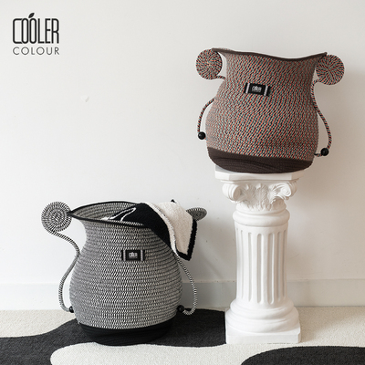 coolercolour手工编织脏衣篮