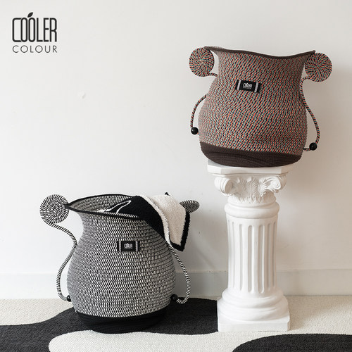 coolercolour手工编织脏衣篮
