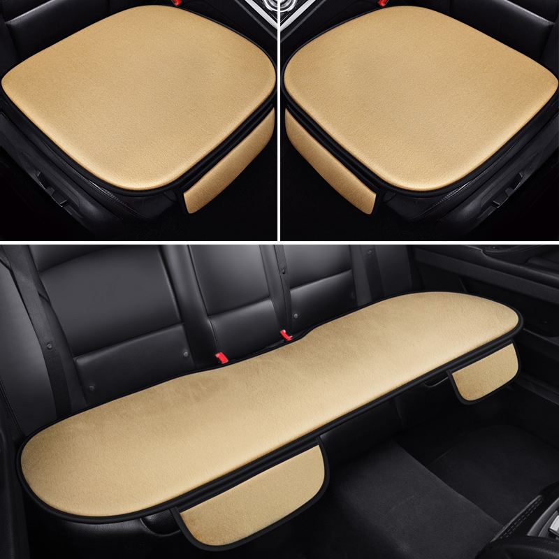 奔驰e300汽车坐垫秋冬季毛绒单片座垫后排座椅垫冬天三件套