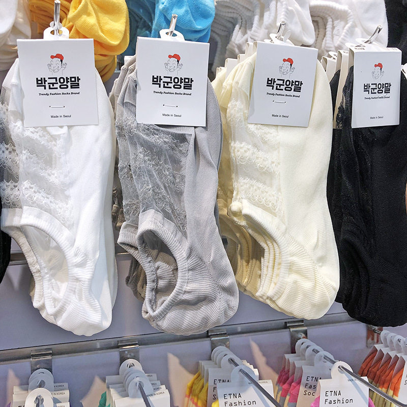 韩国进口夏季网袜丝袜船袜硅胶