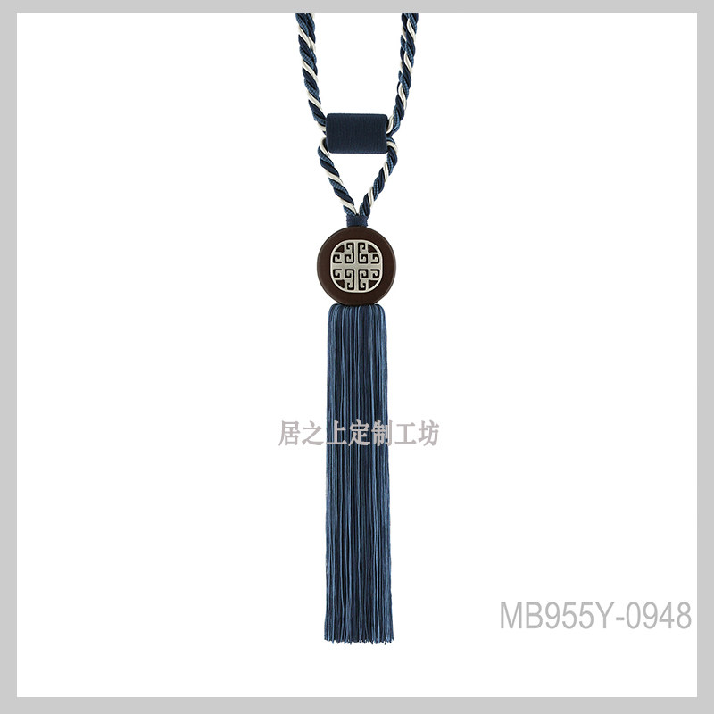 现代中式高品质吊穗样板间挂球图片