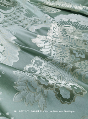 窗帘面料布料B7372对称花5色可选