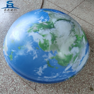 发光地球灯箱定做半球体标志广告牌亚克力吸塑起鼓徽标发光吸顶灯